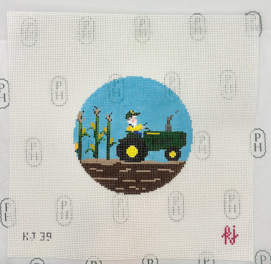 Santa on Tractor