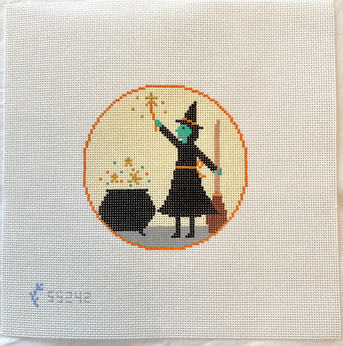 Halloween Witch and Cauldron