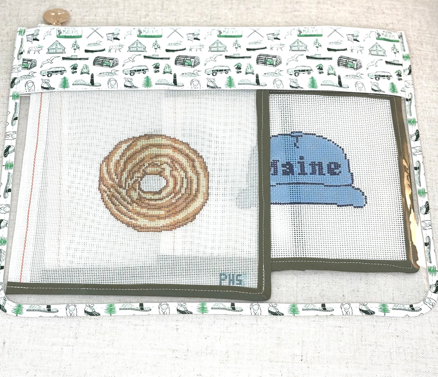 Maine Large Printed Project Bag