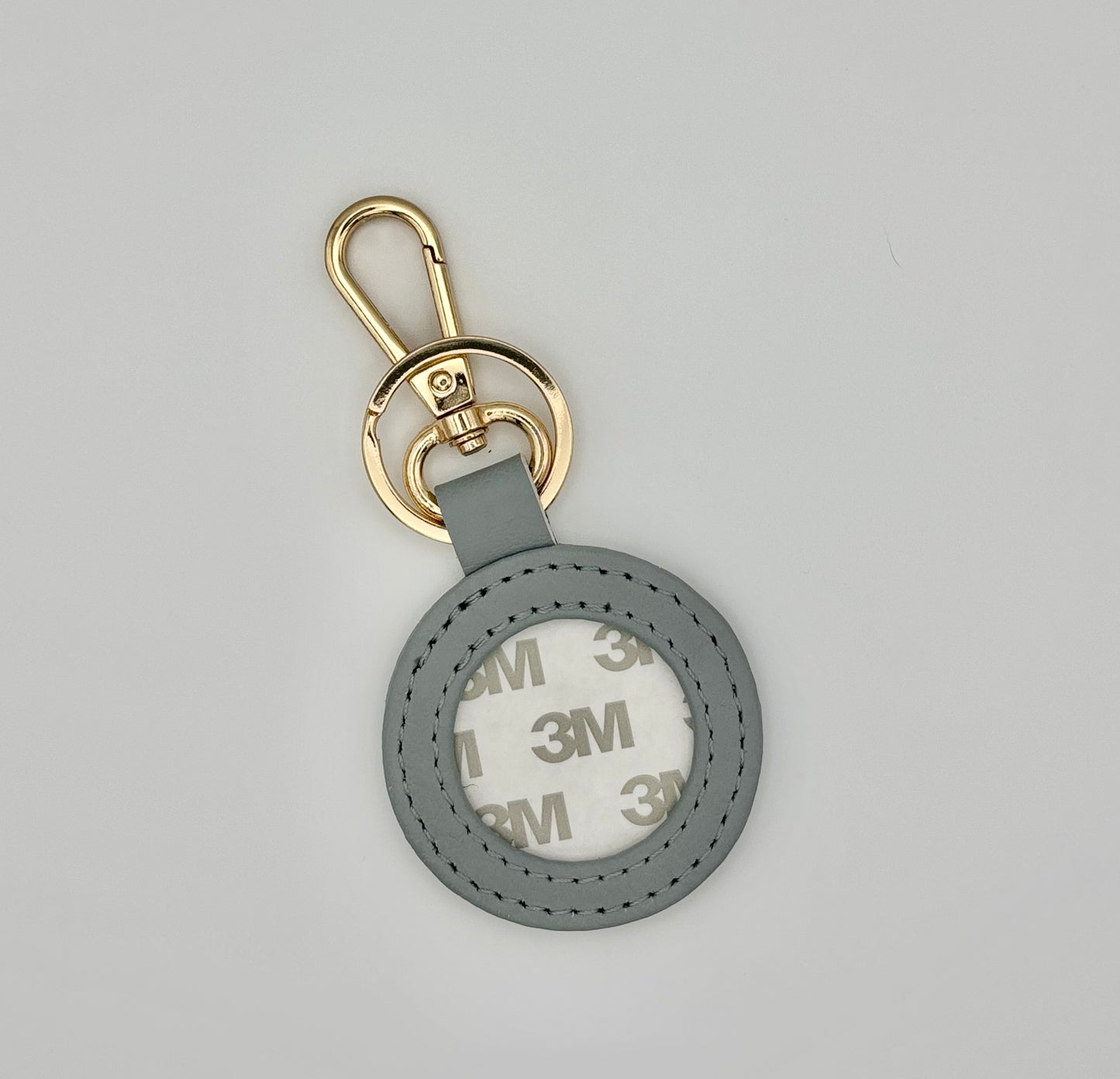 Round Leather Key Fob